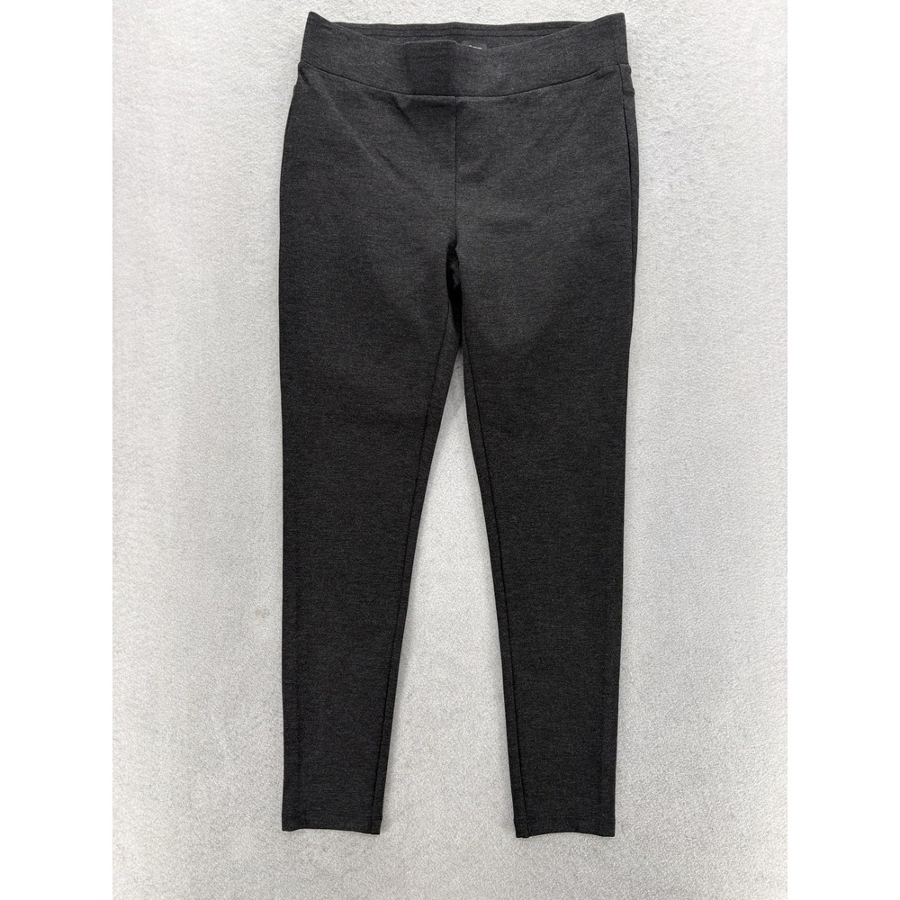 LOFT Leggings Womens Medium Gray Ponte Mid Rise Ankle Stretch Casual Pants NWT